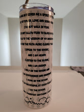 Load image into Gallery viewer, SAINT SANKOFA MANTRA 20oz Stainless Steel Tumbler
